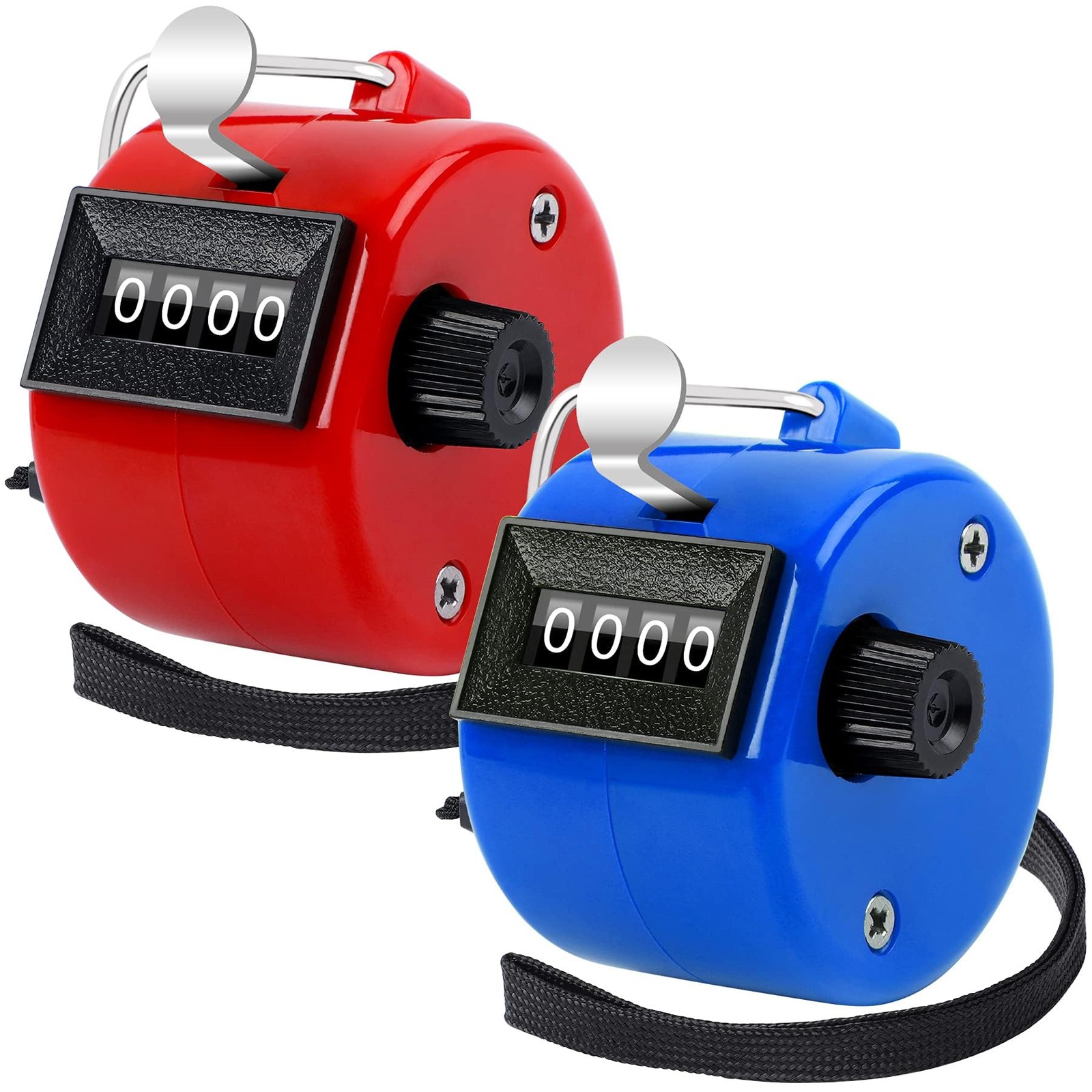 FEBSNOW 2 Pack Hand Tally Counter 4 Digital Click Counter for Sport Row Schoo...