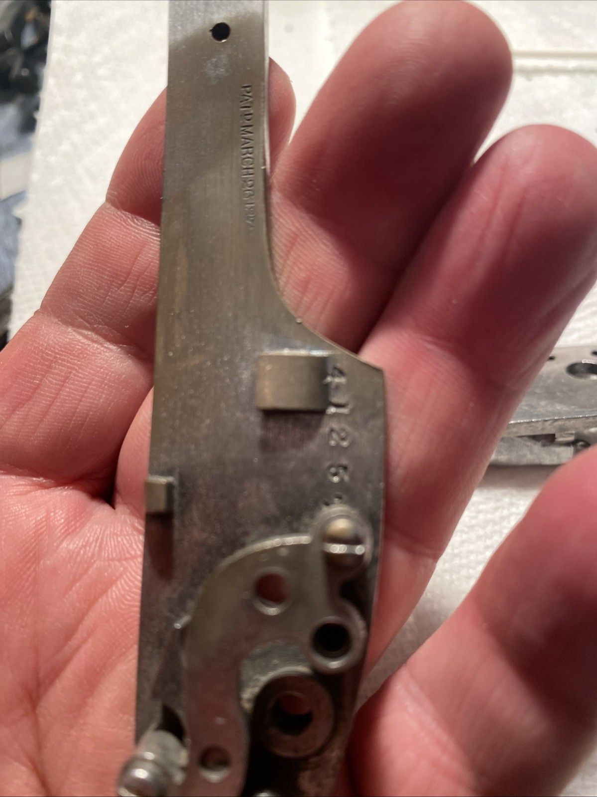 Replica Boxed Springfield Muzzleloader Lock Plates.