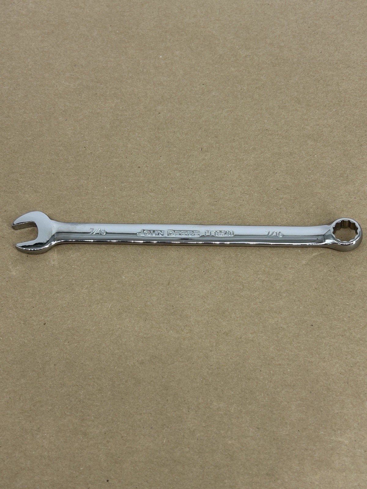 John Deere OEM SAE Full Polished Combination 7/16" Wrench - PT18540