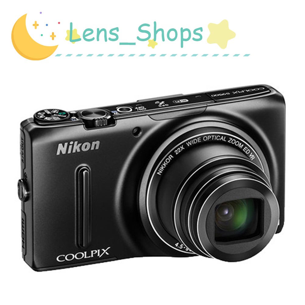 Nikon COOLPIX S9500 Digital Camera 18.1MP 22x Optical Zoom Black Fast Shipping