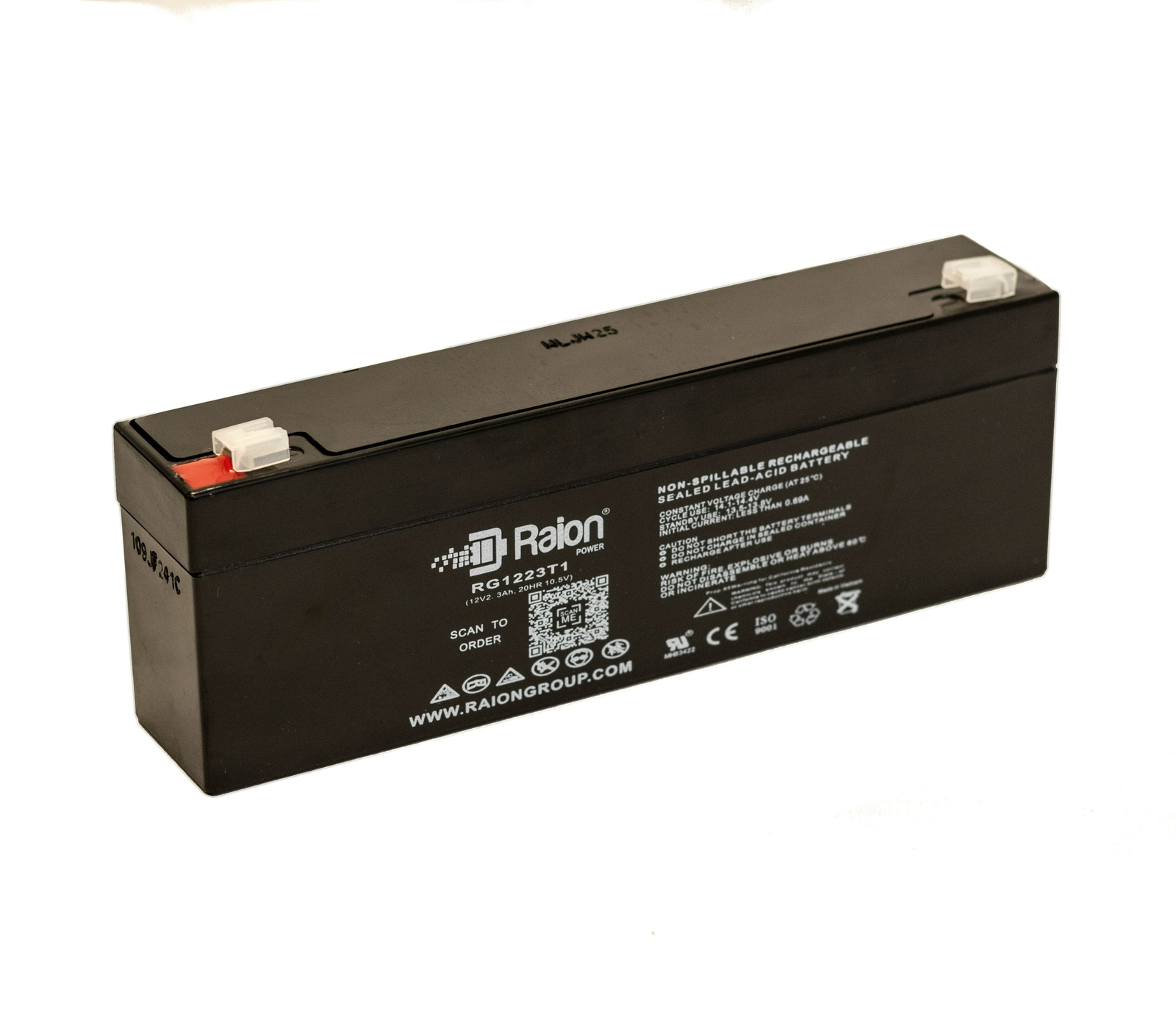 Raion Power 12V 2.3Ah Battery For Zimmer Medical ATS 2000