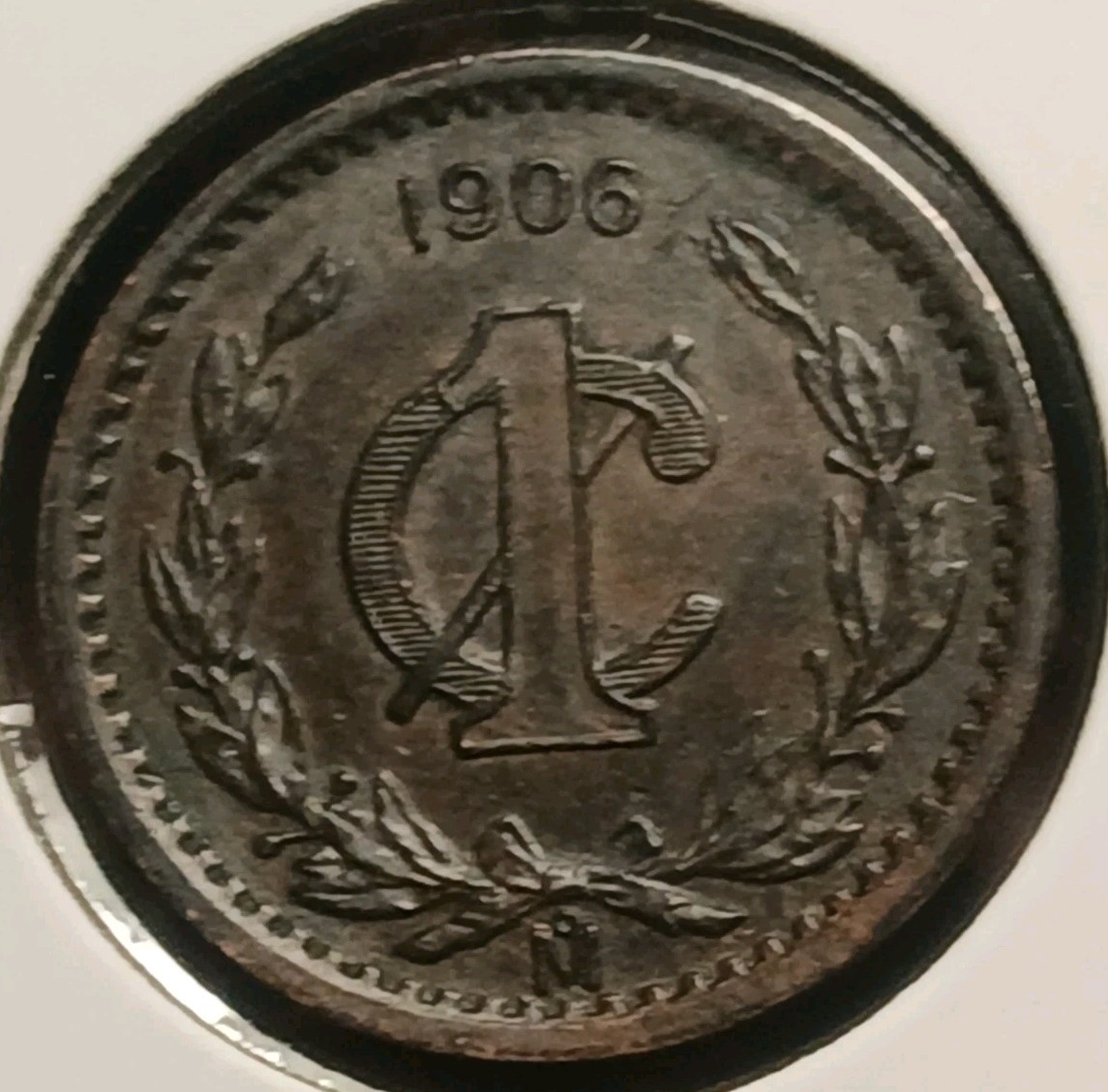 1906-Mo Mexico Centavo AU #2
