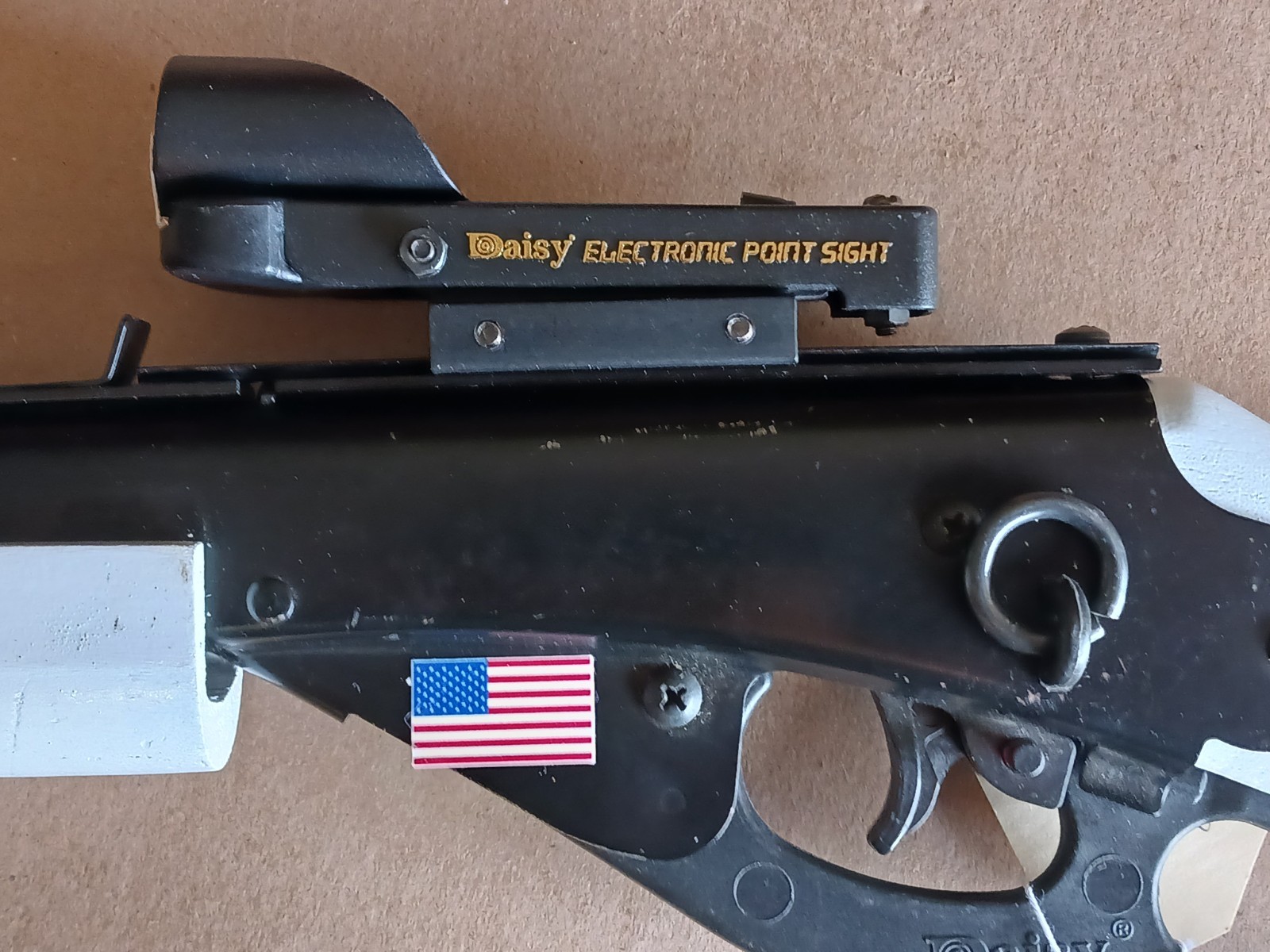 Daisy model 1938B, Red Ryder BB gun , Custom , Electronic scope WHITE #293