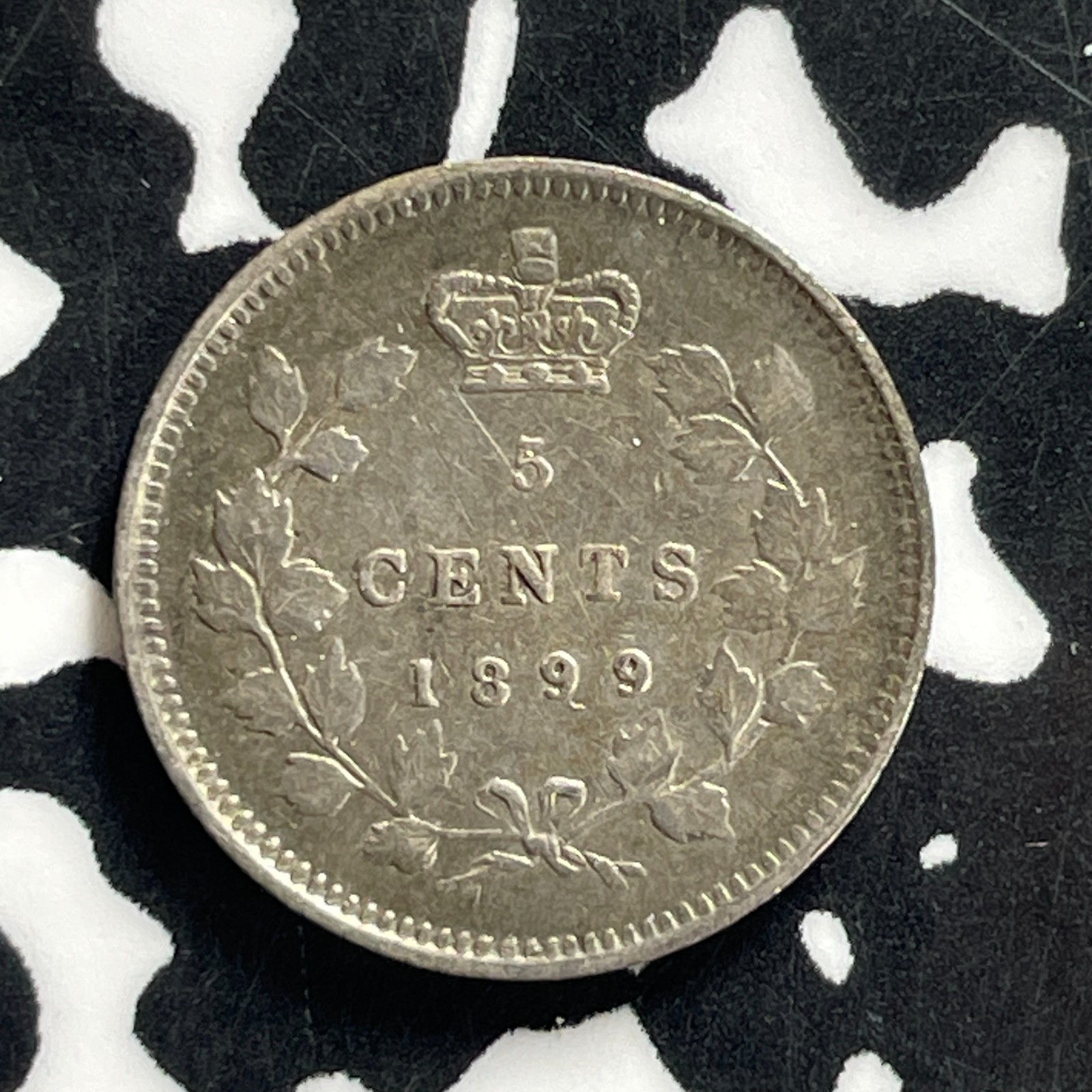 1899 Canada 5 Cents Lot#C2576 Silver! Nice!