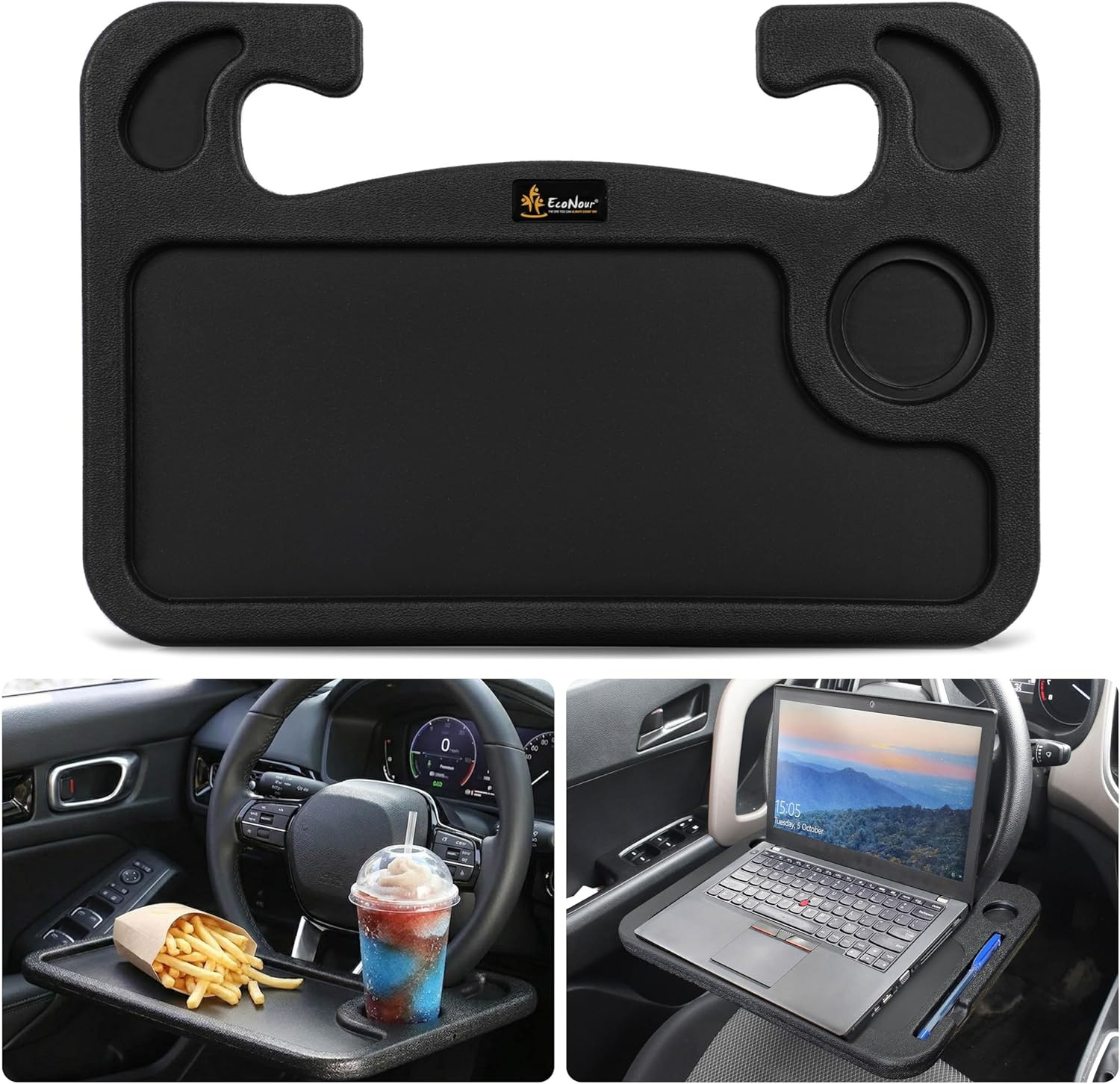 Steering Wheel Desk for Honda Civic 2022-2024 2025 2026 2-In-1 Car Tray Table La