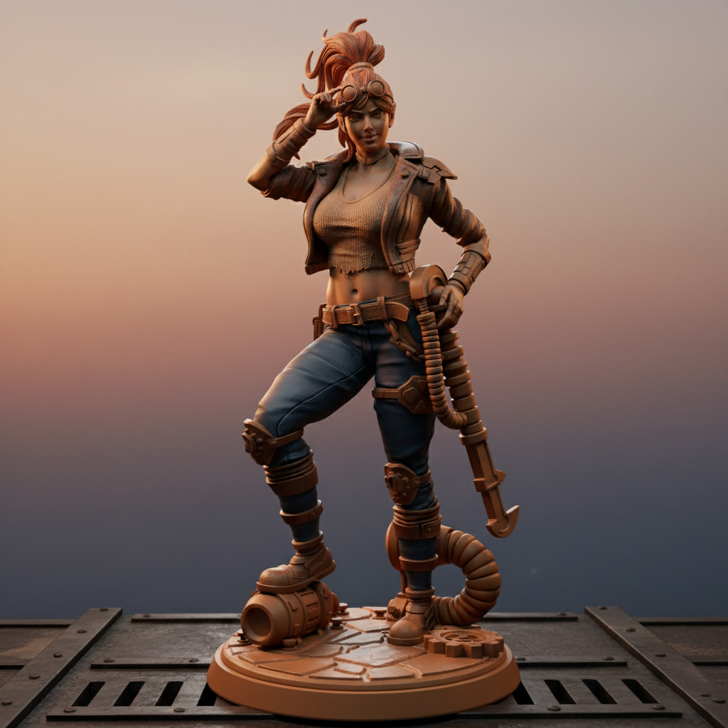 Dungeons & Dragons Playable Character - Female Human - Rivet - Artificer
