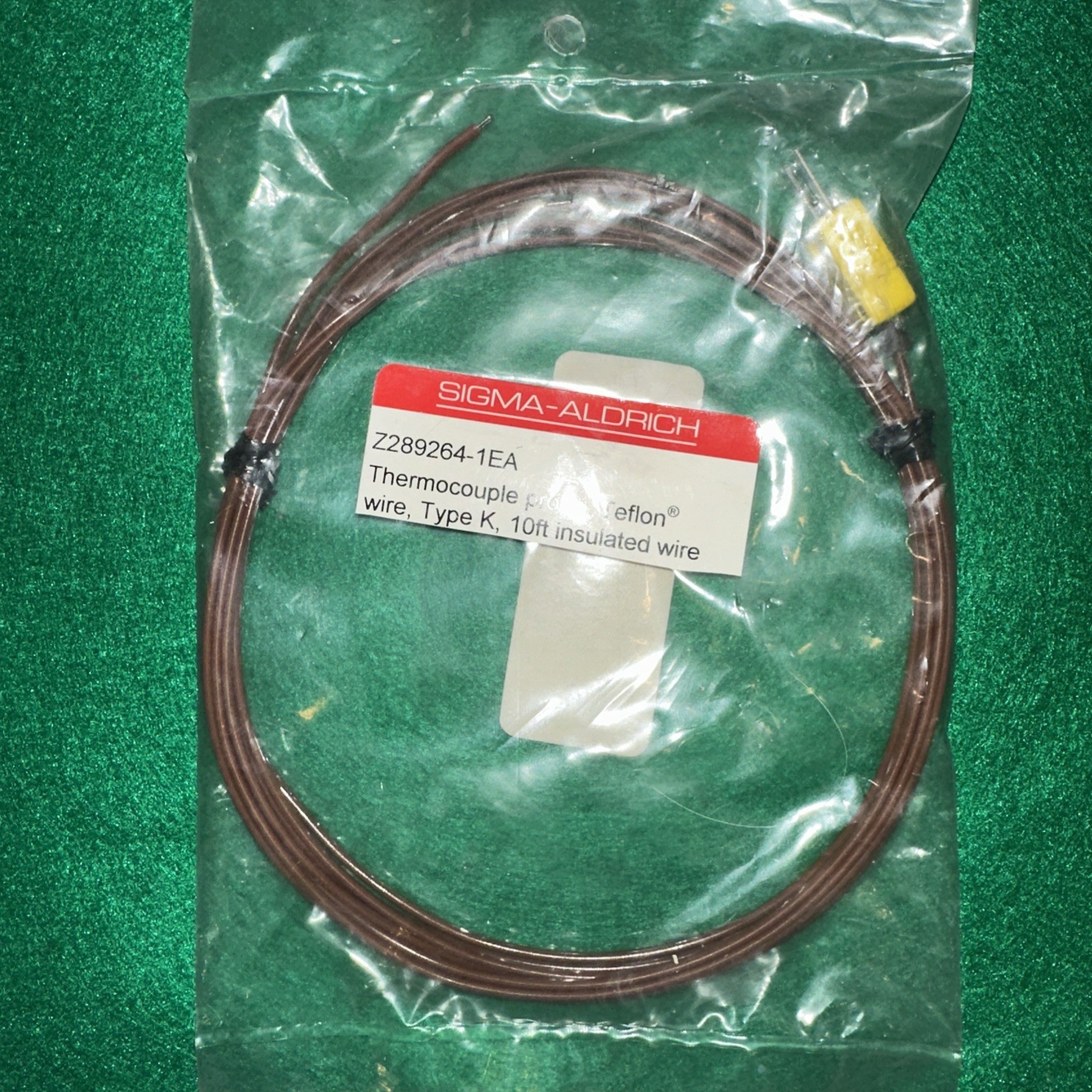 Sigma-Aldrich Z289264-1EA K Type Thermocouple Temperature  Probe 10ft 0-600 C