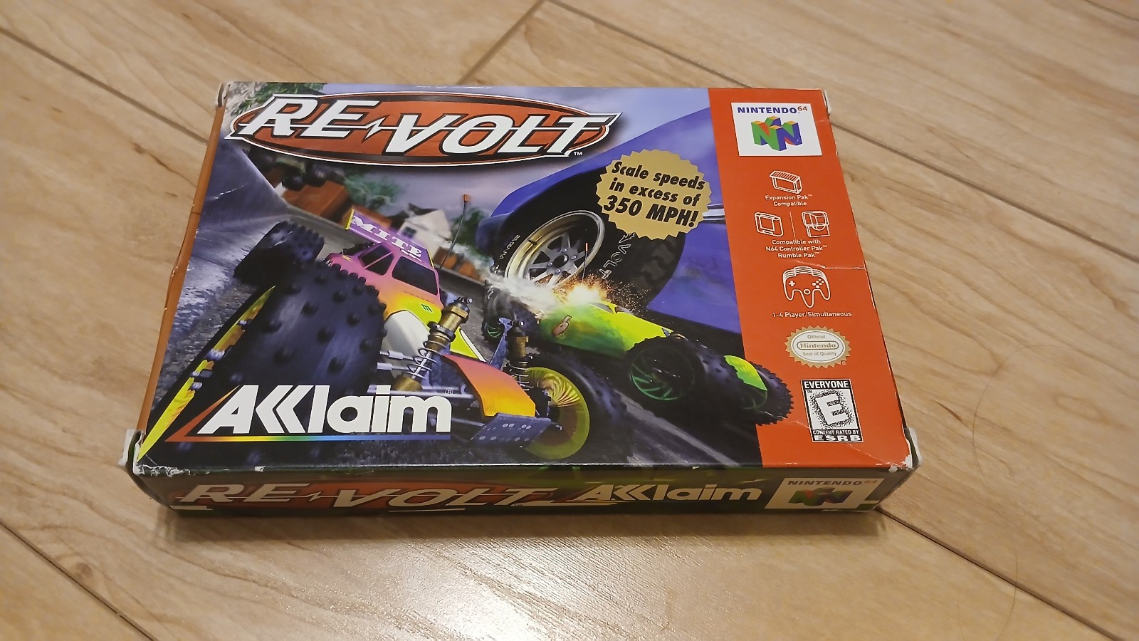 Nintendo 64 Re-Volt box and the white cartridge holder only
