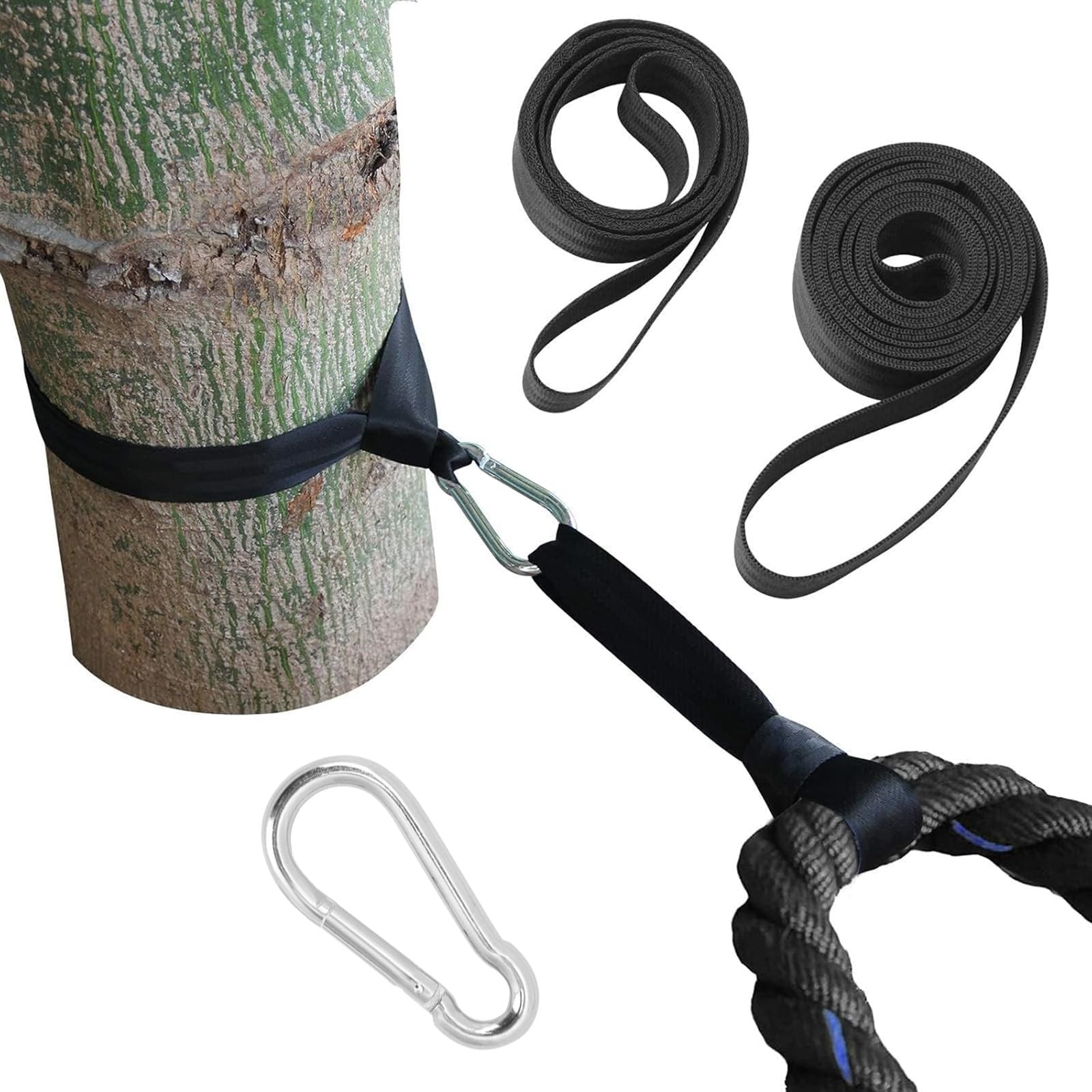 Battle Rope Anchor Strap Kit Accessories for Home Gym Outdoor Muscle Workout ...