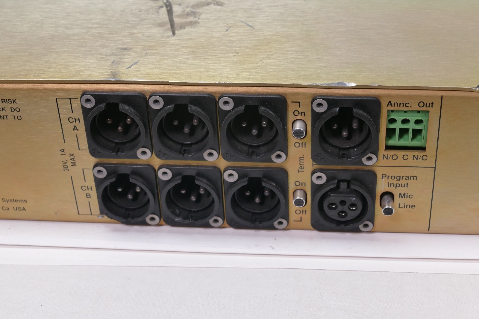ClearCom MS-222 2-Channel Main Station