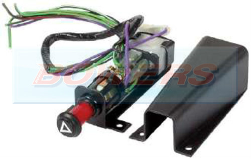 12V CLASSIC CAR HAZARD WARNING LIGHT SWITCH + RELAY WITH BRACKET AS LUCAS SFB300