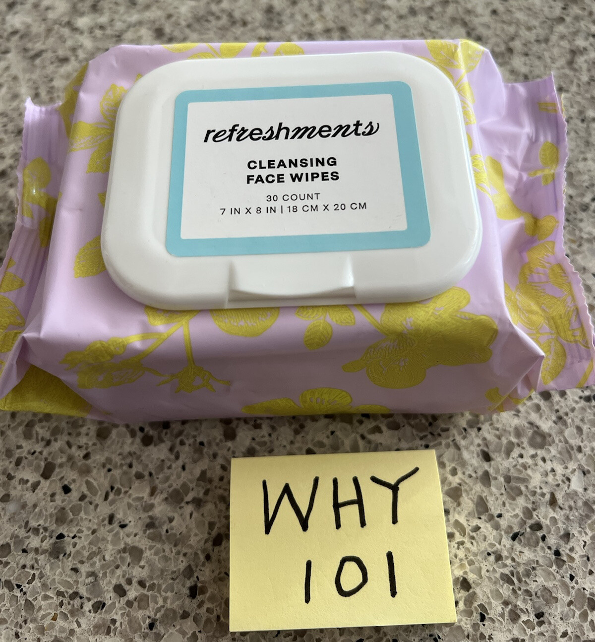 REFRESHMENTS CLEANSING FACE WIPES 30 Count 7x8in SEALED Brand NEW RET$9