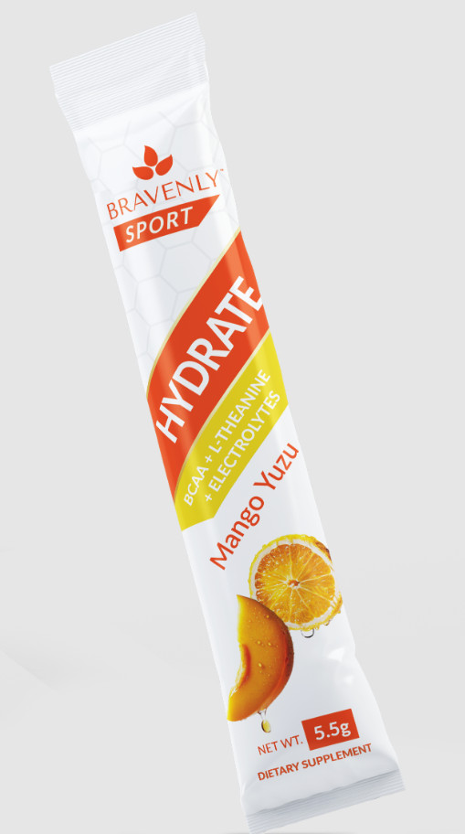 Hydrate – Mango Yuzu Electrolyte Drink Mix | 5 Single‑Serve Stick Packs