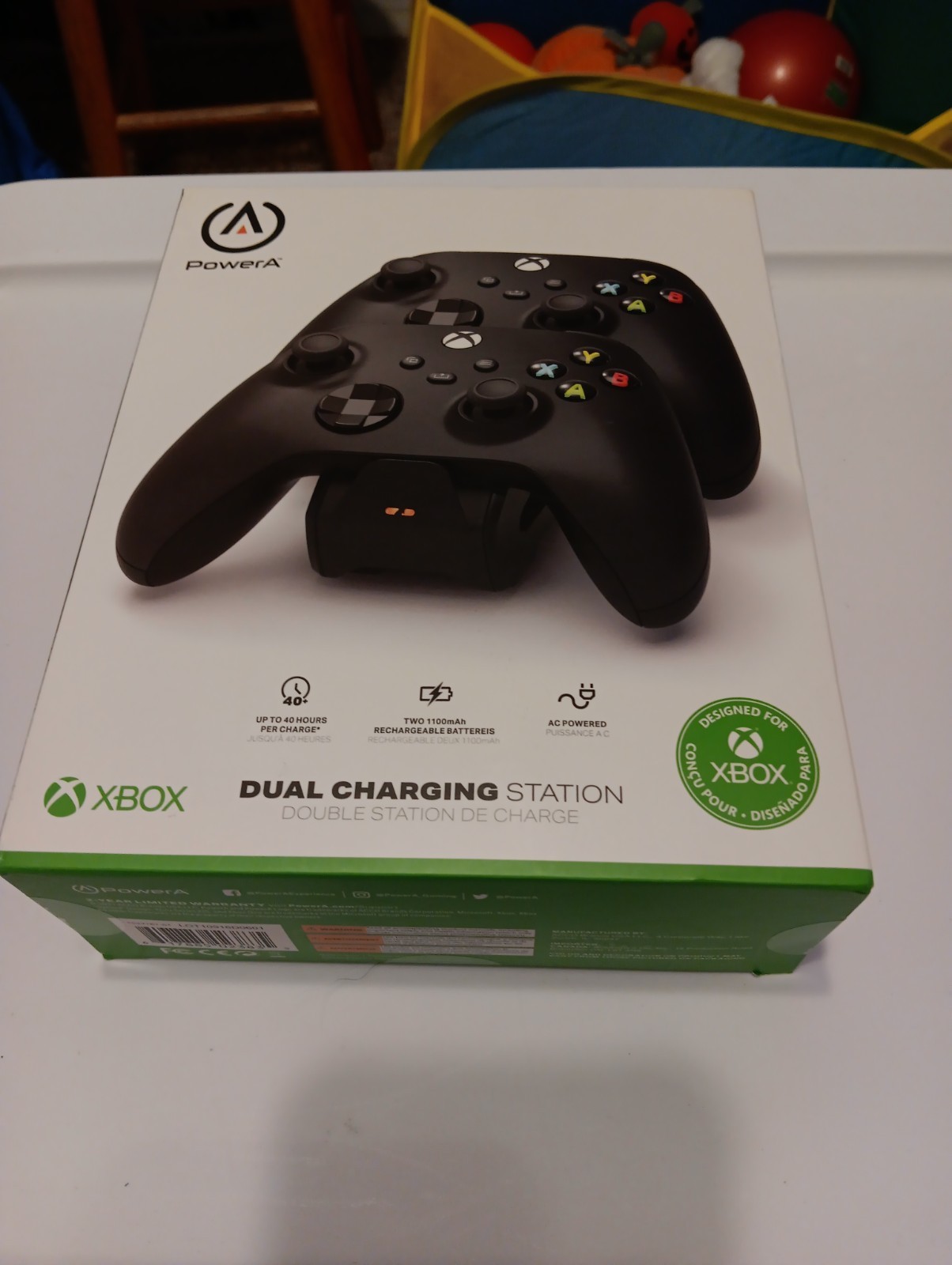 PowerA Dual XBox Wireless Controller Charging Station w/ Batteries - NEW
