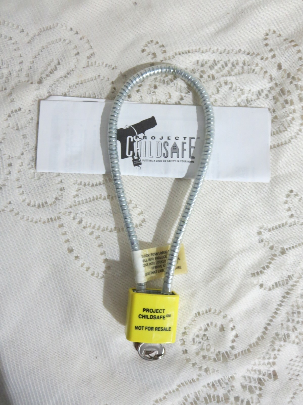 New Project Childsafe Cable Gun Lock & Instructions Weapon Trigger Rifle Shotgun