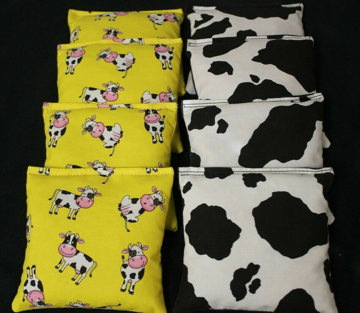 Farming Cow Lovers fabric 8  ACA Regulation Corn Hole Game Bags