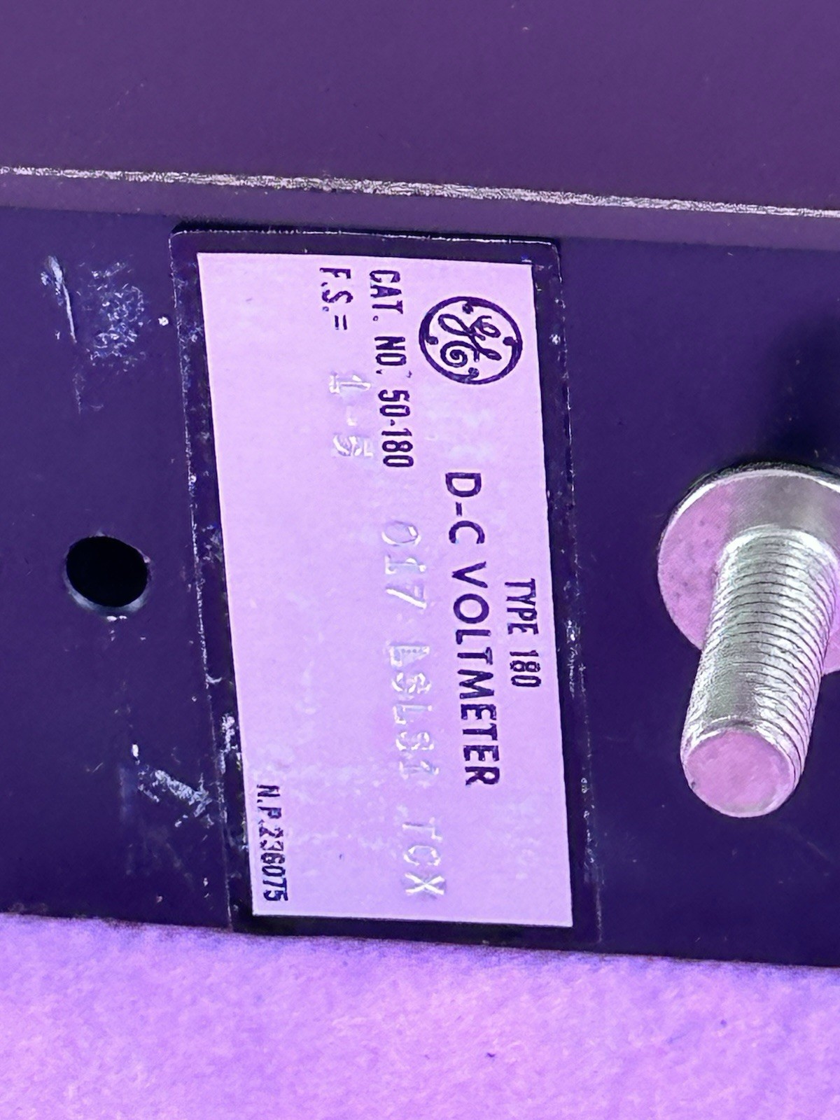 General Electric  Type 50-180 Type 180 - Range 0-200 Degrees