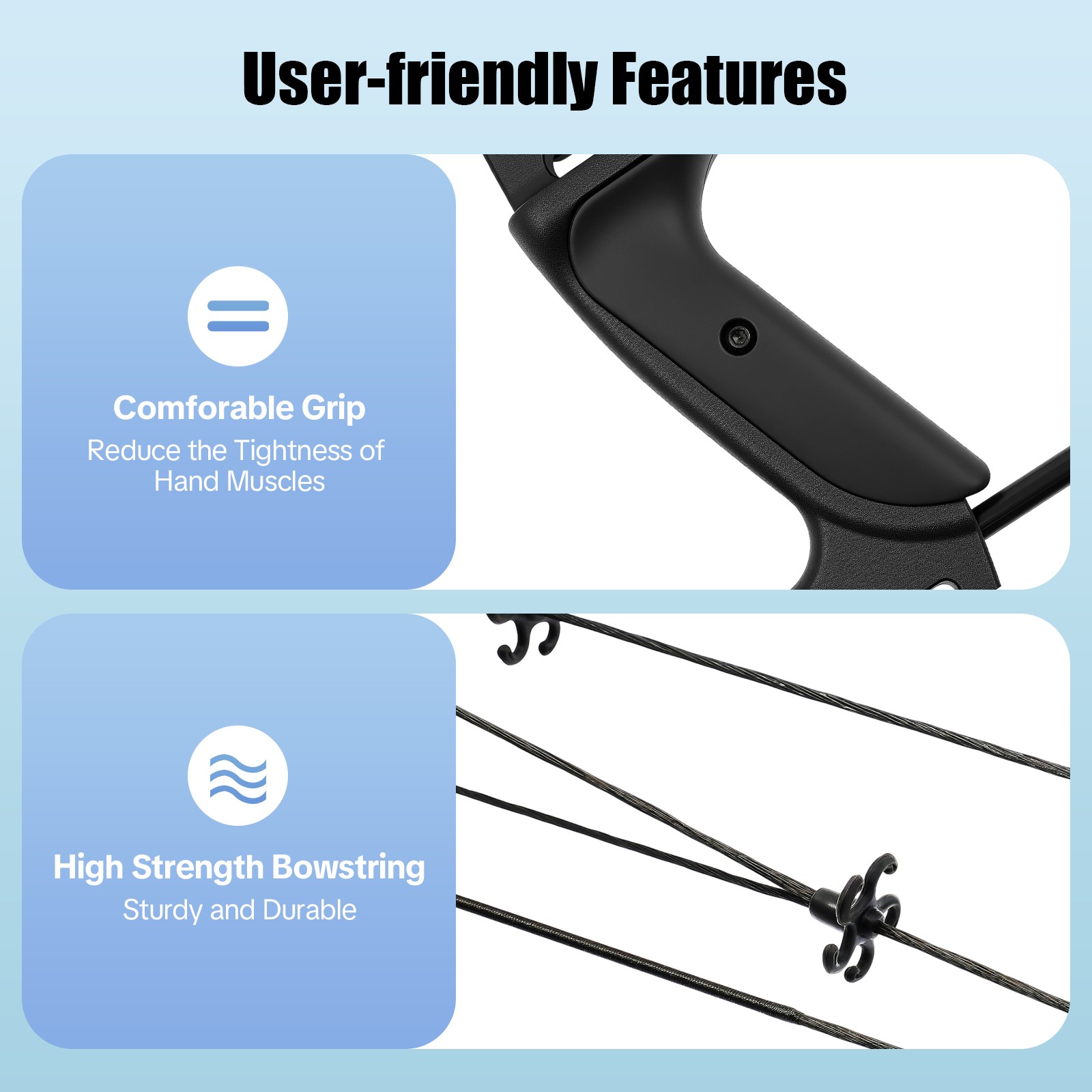 Black Archery Hunting Compound Bow Kit Beginner Archery Tool Right-Hand 30-60lbs