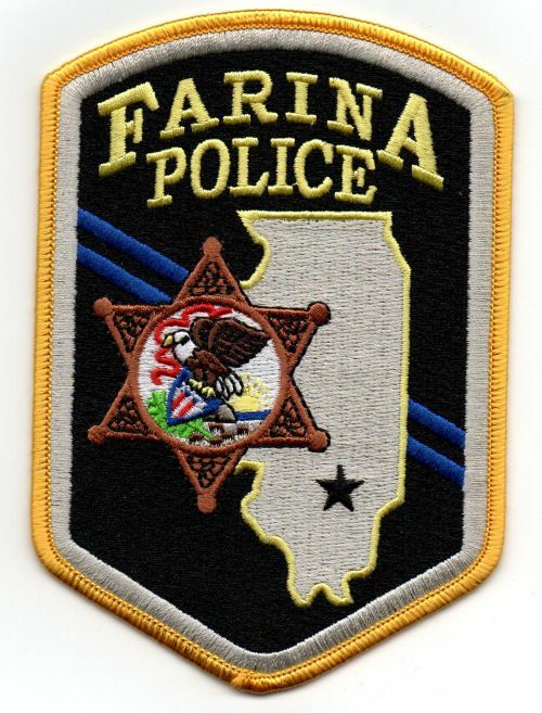 ILLINOIS IL FARINA POLICE NICE SHOULDER PATCH SHERIFF