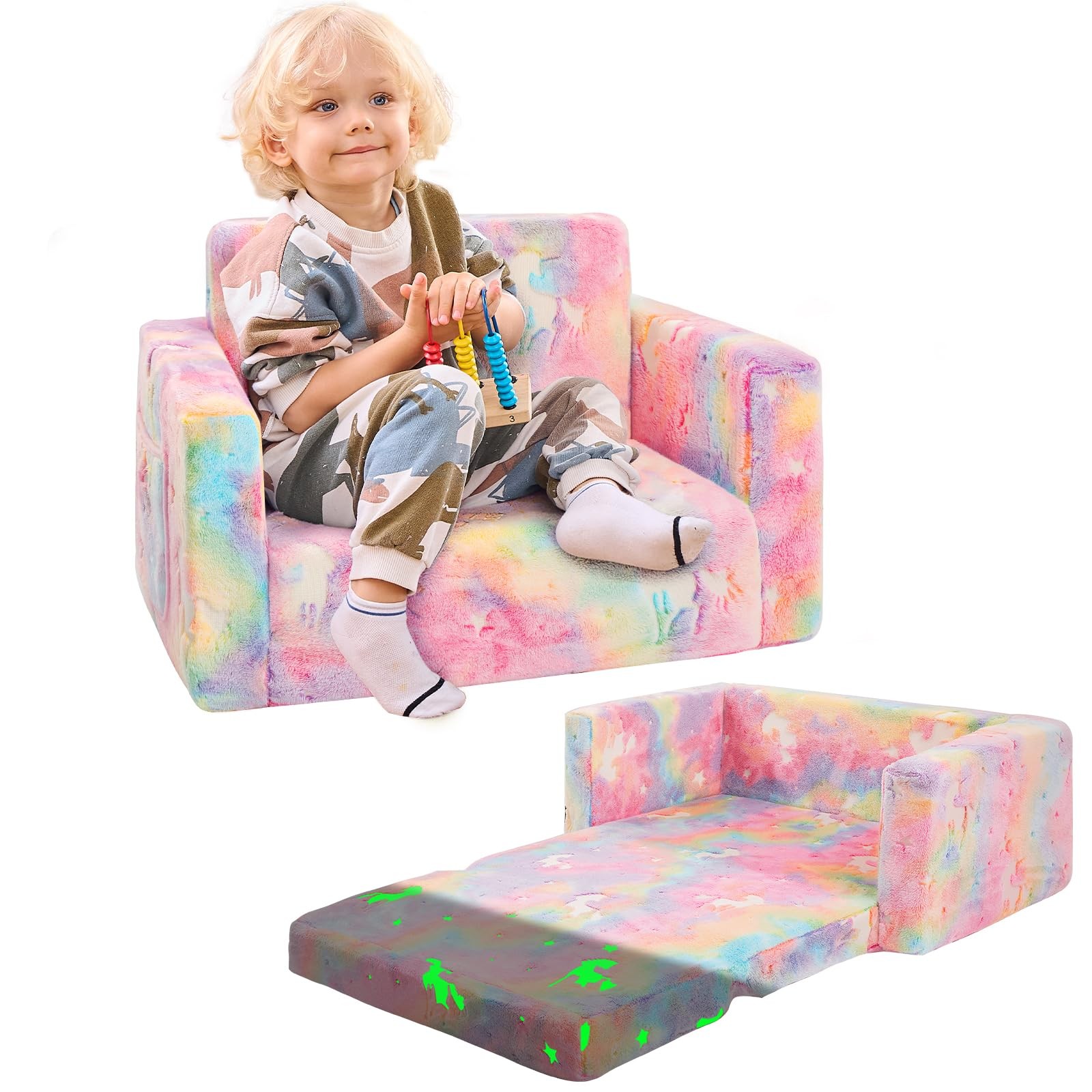 Couch,Chair,Sofa Chair 2-in-1 Baby Seat Furniture Fold Out, Convertible Sofa ...