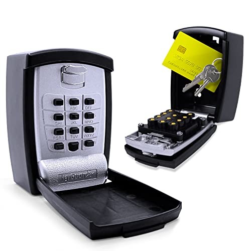 SL-590 Punch Button Key Storage Wall Mount Lock Box, Black Finish 1