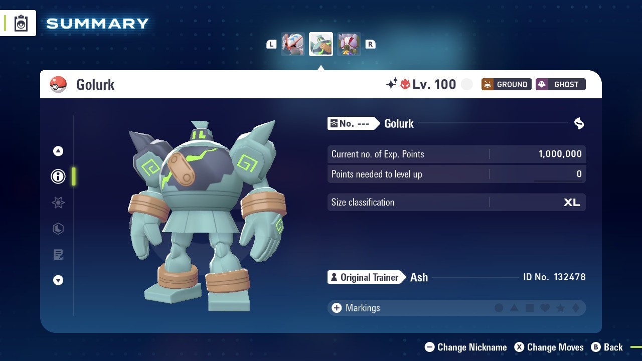 Pokemon Legends ZA ✨ 6IV Shiny Alpha Golurk ✨Fast 🚀Masterball Held