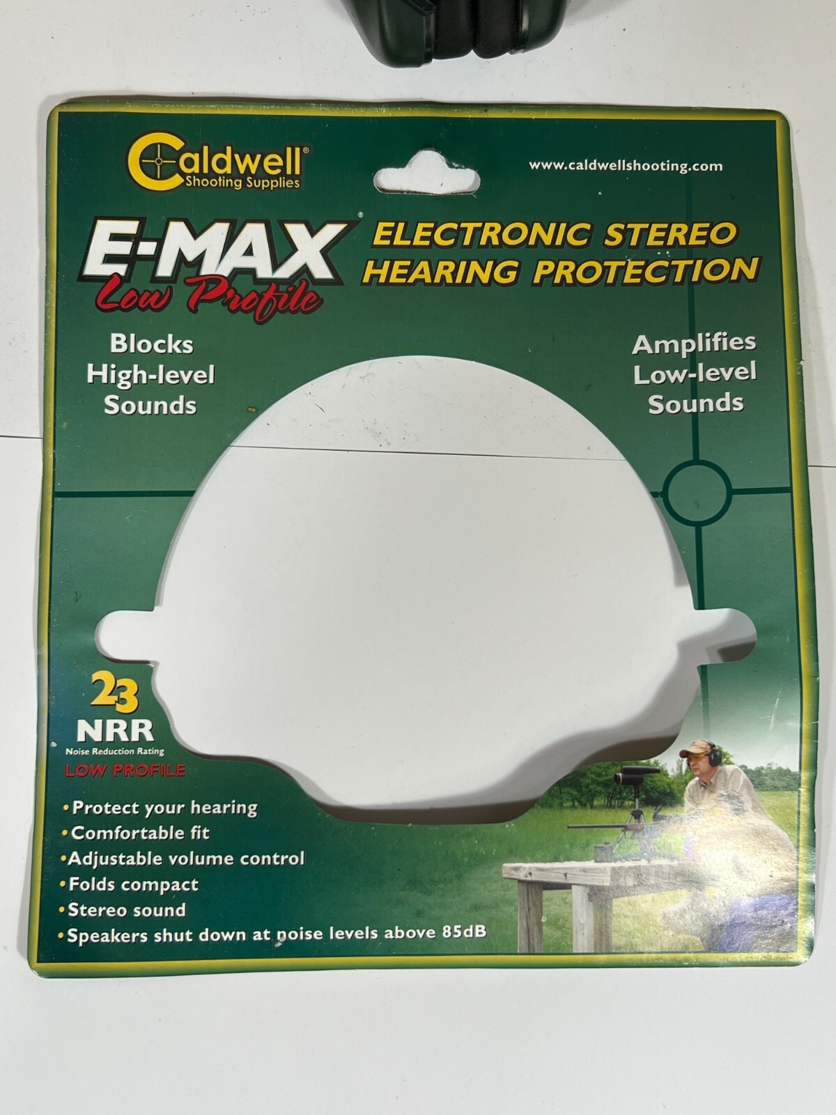 Caldwell E-MAX Low Profile Electronic Hearing Protection Green/Black 487-557