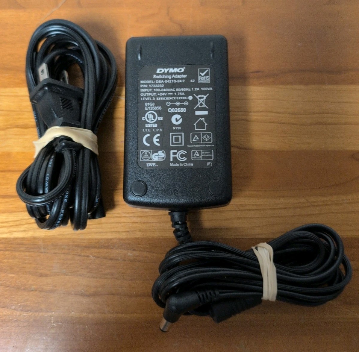 Genuine DYMO DSA-0421S-24 Switching AC Power Supply Adapter 24V 1.75A OEM n/PC