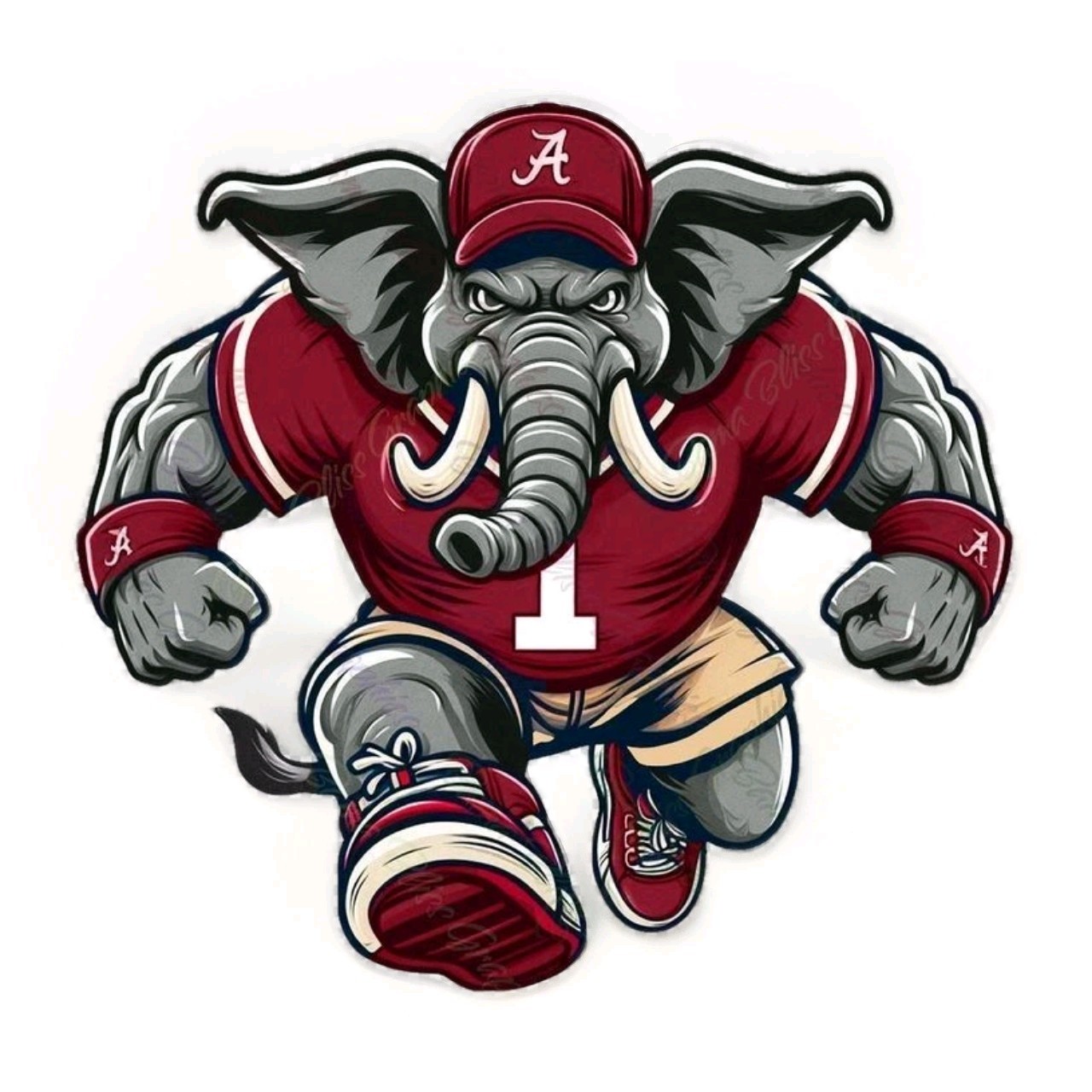 Alabama Crimson Tide Refrigerator Magnet Die Cut Laminated