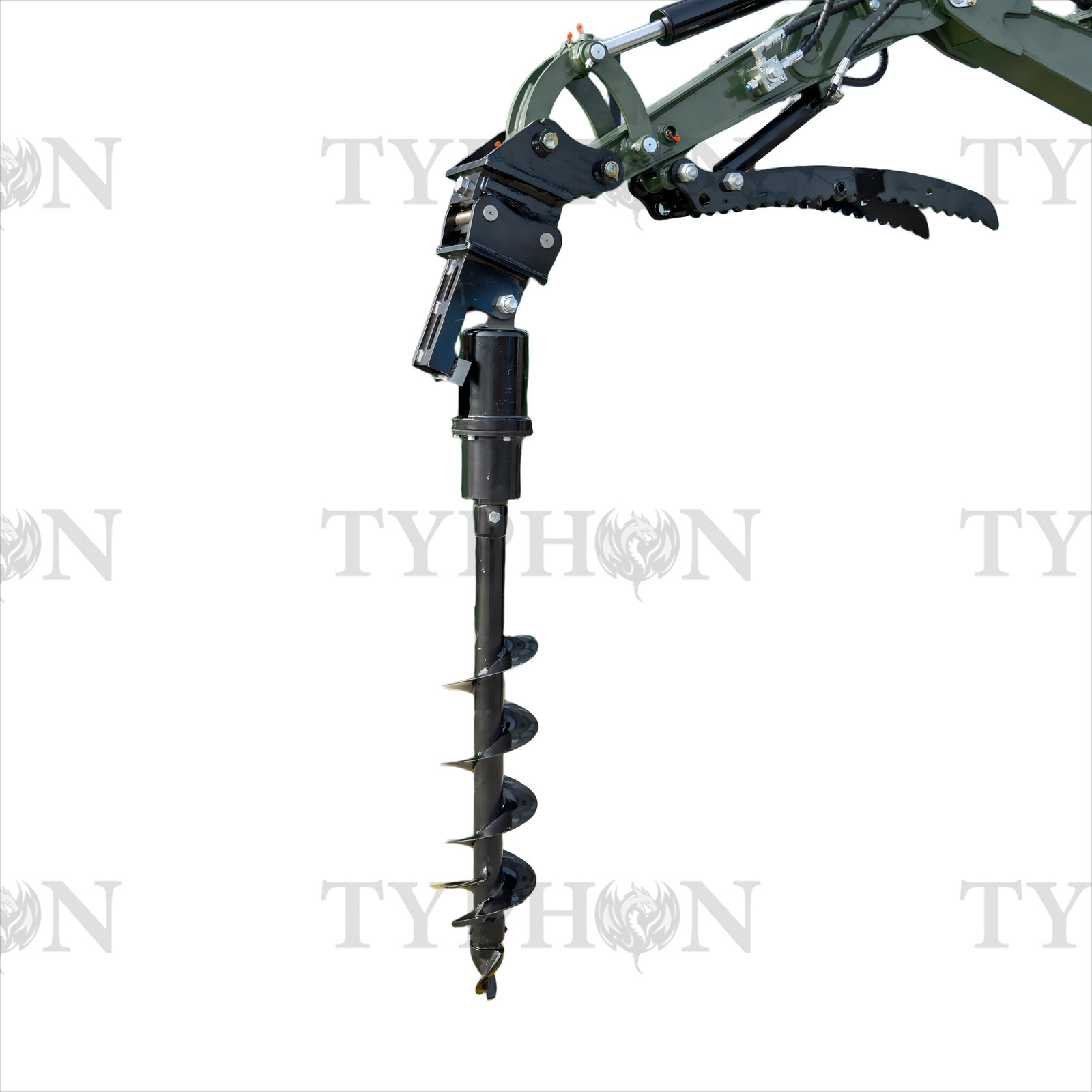 Mini Excavator Auger Attachment for 2.5–3T TERROR XXV |7.9in Earth Drilling Bit