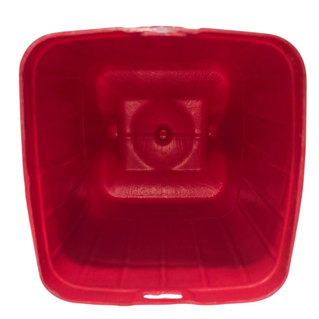 Vintage Coleman Red Plastic Lantern Carrying Case with Handle and Base Lock