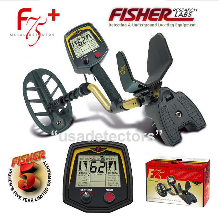 Fisher F75+ Metal Detector with Boost Mode NEW with FREE Shipping