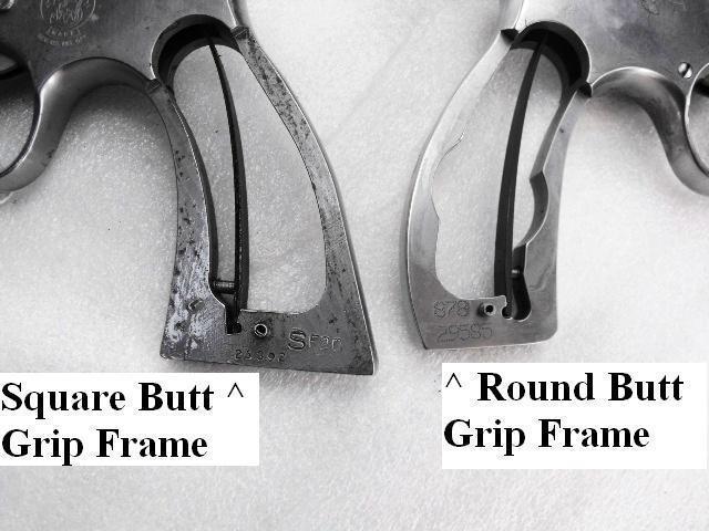 Imitation Gray Bone Poly Grips fit S&W N Square Butt Revolvers NSGB 25 27 28 29