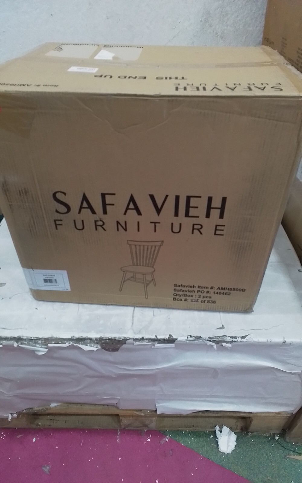 Safavieh PARKER SPINDEL SIDE CHAIR, Reduced Price 2172740483 AMH8500B