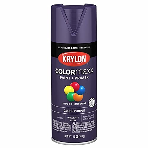 Krylon COLORmaxx Gloss Purple Spray Paint and Primer (K05533007)