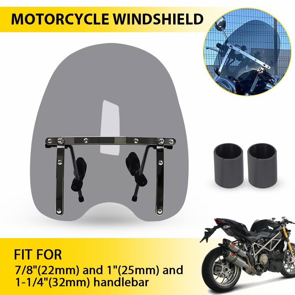 Smoked Windshield Windscreen For Suzuki Boulevard Intruder Volusia Marauder 800