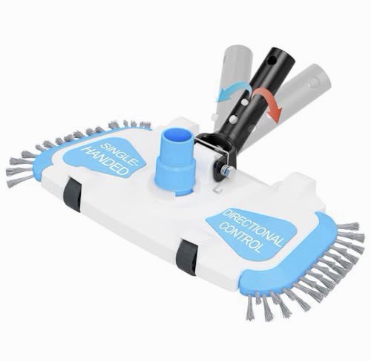 TidyMister Rectangular Pool Vacuum Head with Universal Steering Handle