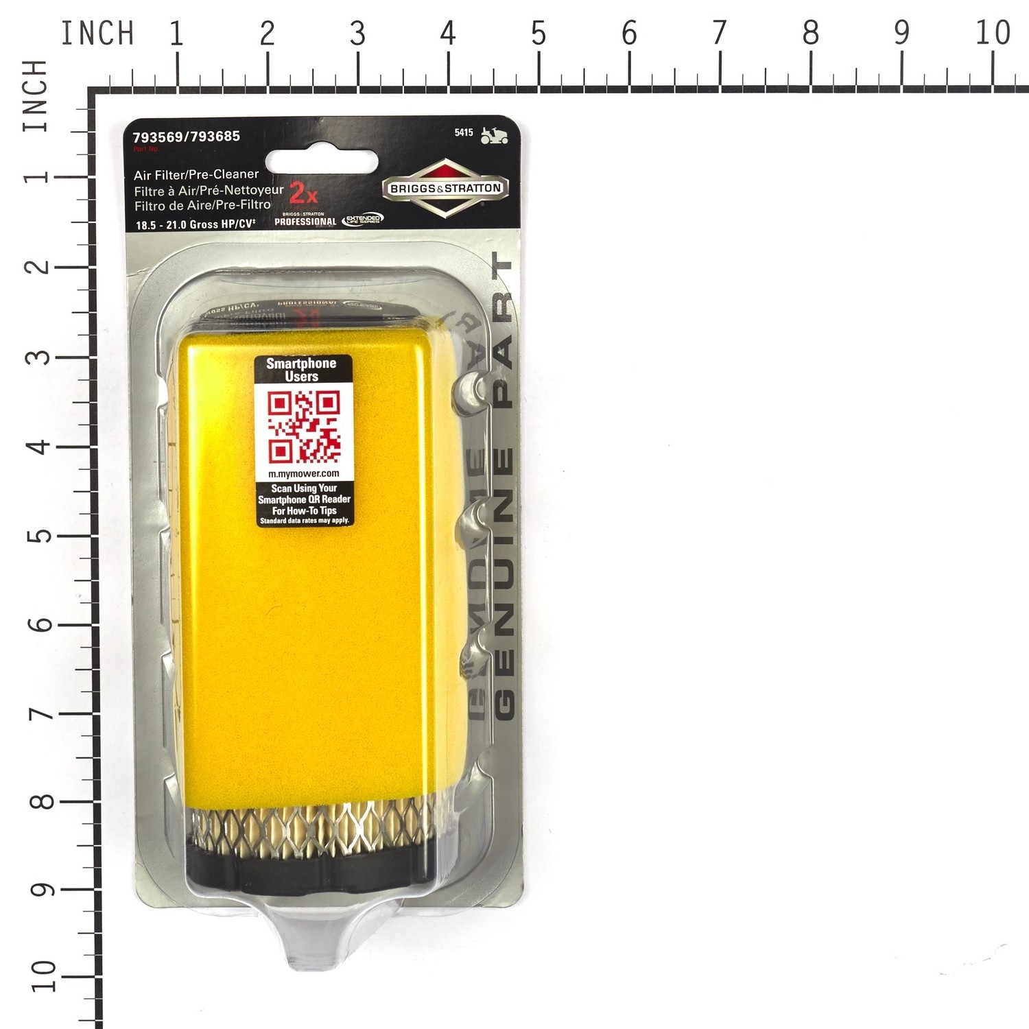 Briggs & Stratton 5415K Round Air Filter Cartridge