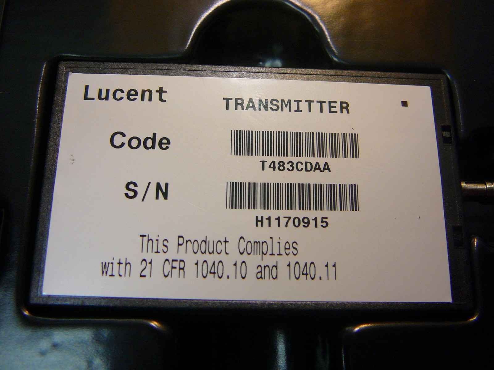 AGERE/LUCENT 2.5Gbits/s FIBER OPTIC Laser Transmitter Module-C **NEW**