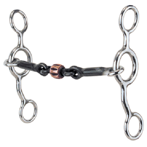Reinsman Junior Cowhorse Smooth Dogbone Snaffle Bit 5" 349