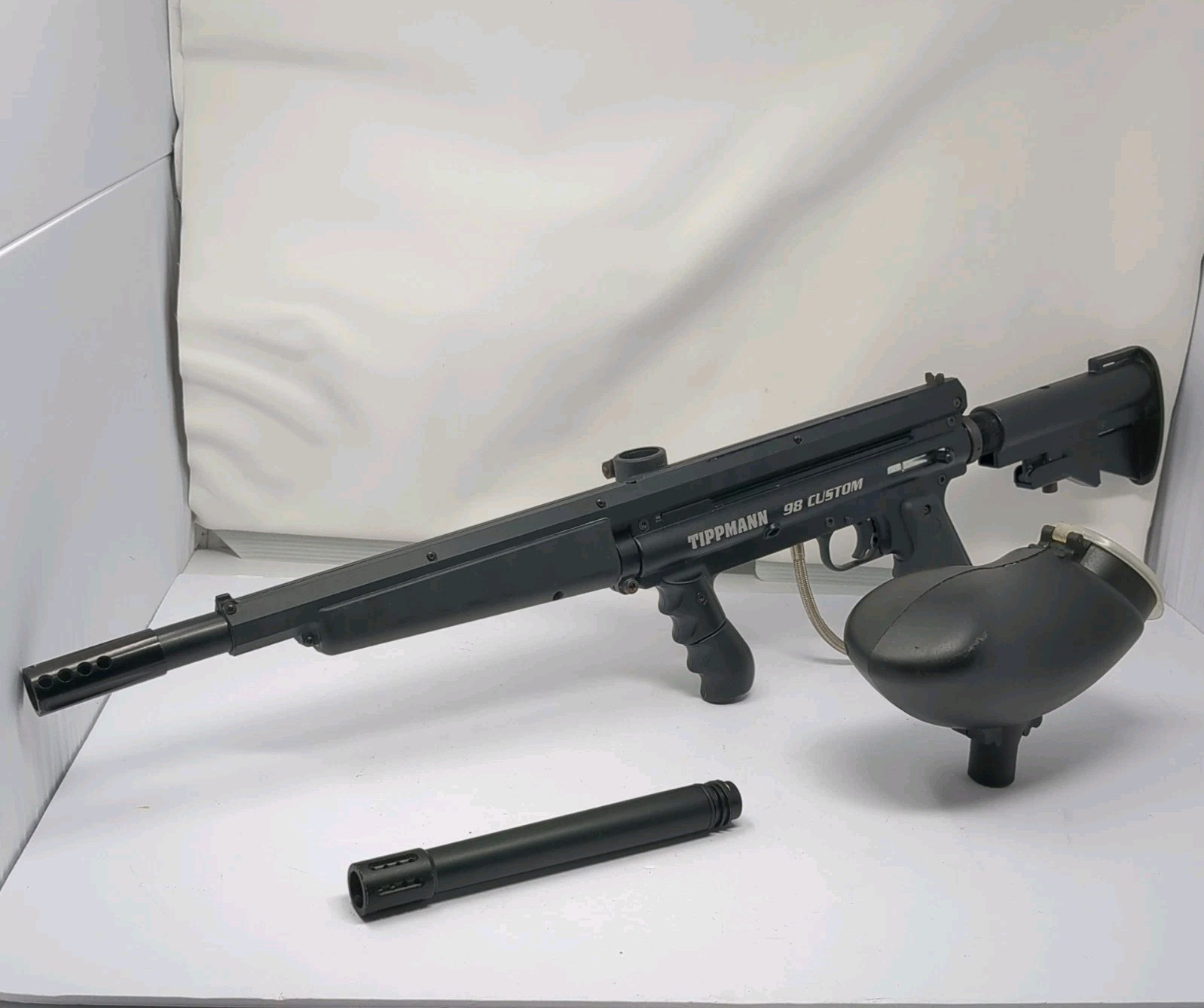 Tippmann 98 Custom w/ Flatline Barrel Paintball Marker Tested & 💯% Field Ready