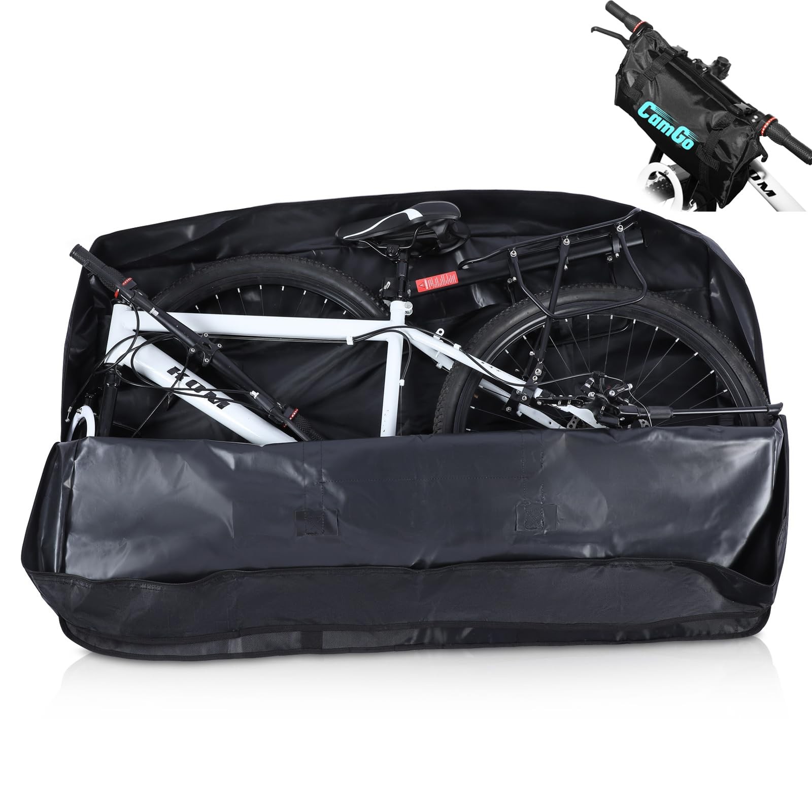 Folding Bike Travel Bag Bicycle Carrier Case Outdoors Cycling Carrying Transp...