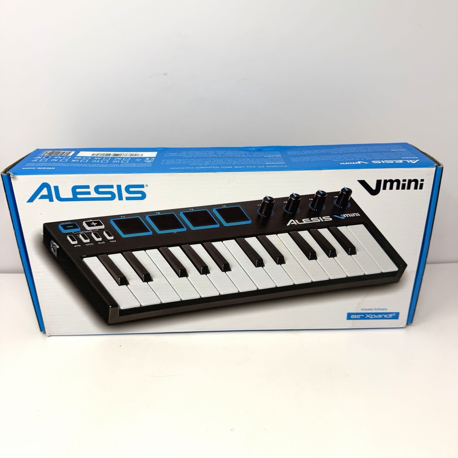 Alesis V Mini 25-Key USB MIDI Keyboard Controller W/ Drum Pads Music Production