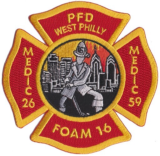 Philadelphia, PA Fire Foam Unit 16 Medic 26 Medic 59 / Fire Patch NEW