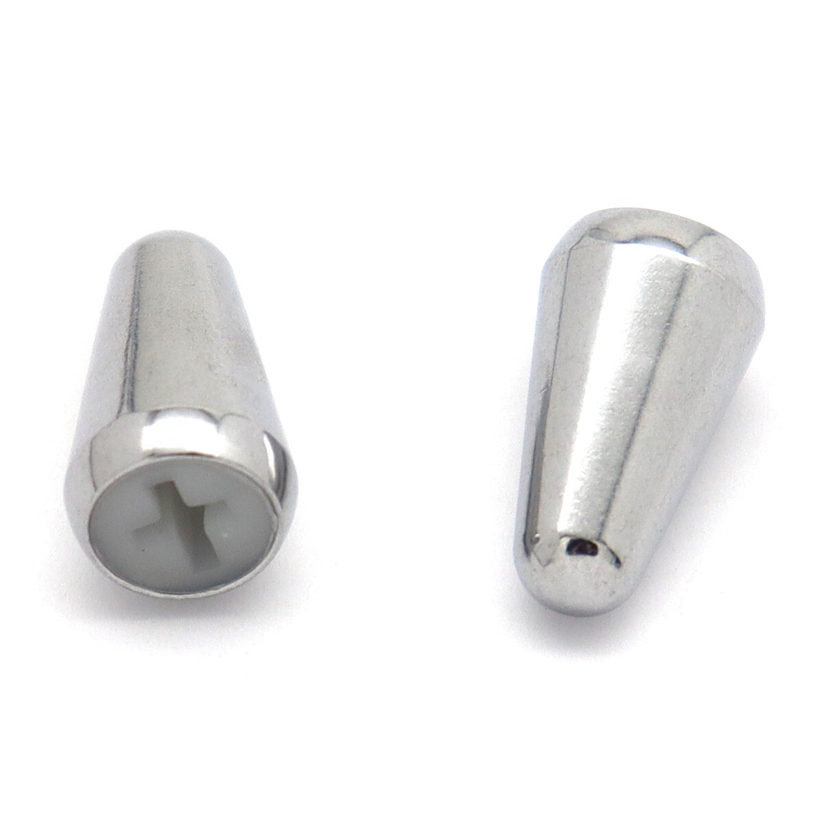 Electric Guitar SSS Pickup Cover,Knobs and Switch Tip Set Silver For FD ST SQ