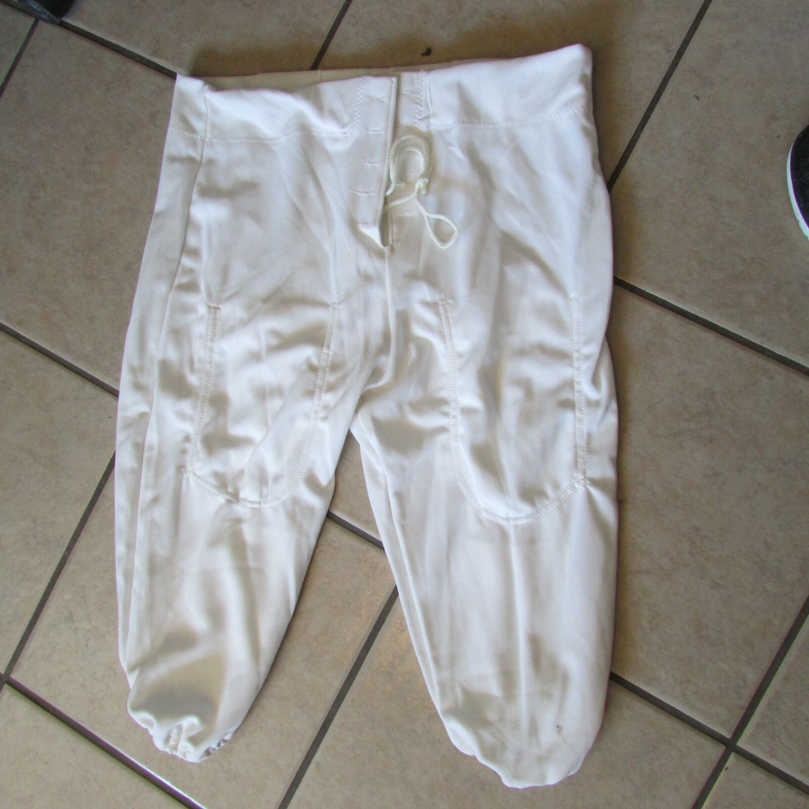 Bike Mens Pocket-System Football Pants - White - Large - 100% Polyester  (B 39)