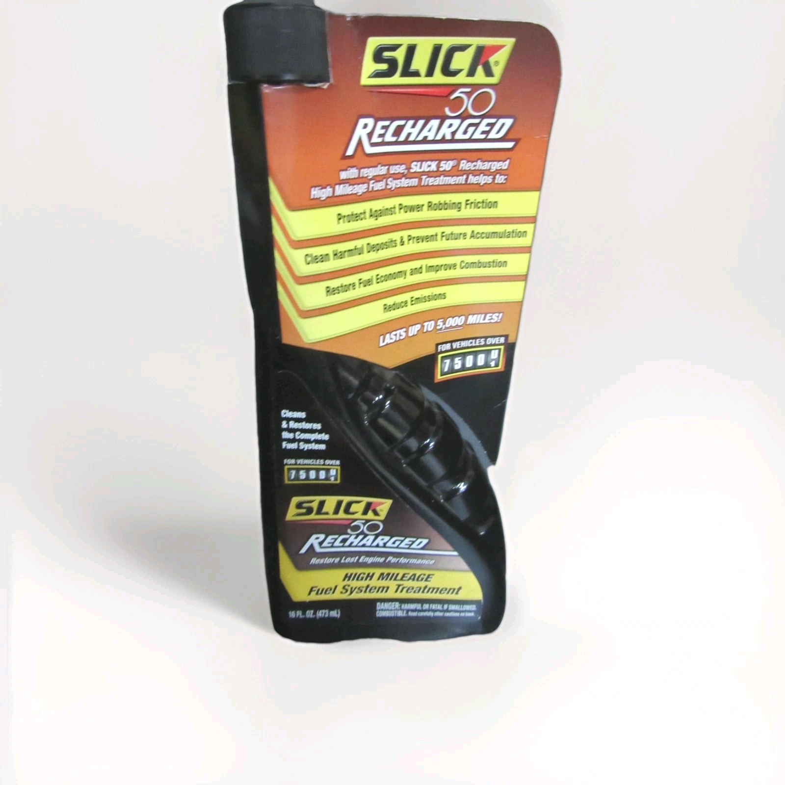 Slick 50 Recharged High Mileage Fuel System Treatment 16 Fl Oz Cleans Restores