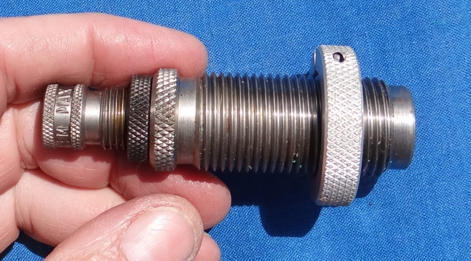 Un-Used RCBS 357 Maximum Max Reloading Die Set Steel Sizer Seat & Bell Dies