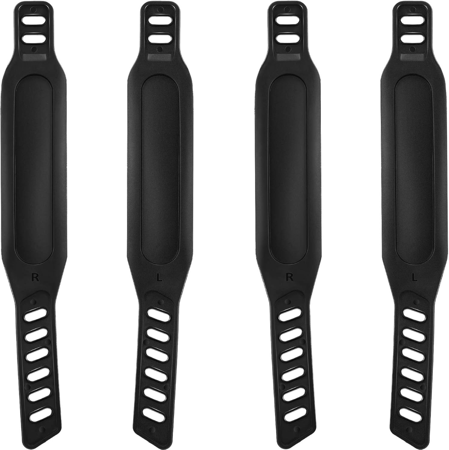 2 Pairs Exercise Bike Pedal Straps Universal of 1.7 x 12 black