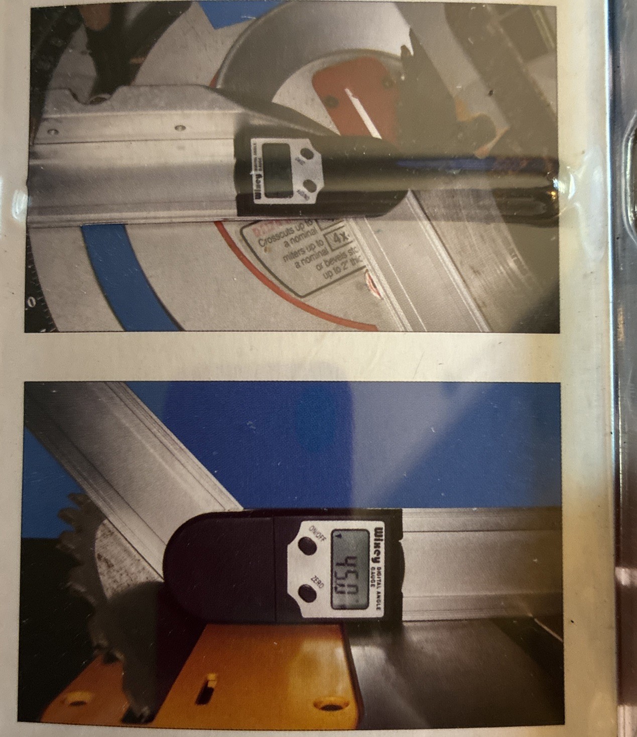 New 8" (203mm) Wixey Digital Protractor With Set Miter Function (WR410)
